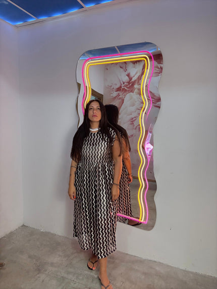 Dress Merletto BlackandWhite