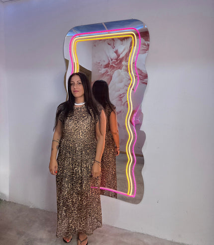 Dress Merletto Leopardato