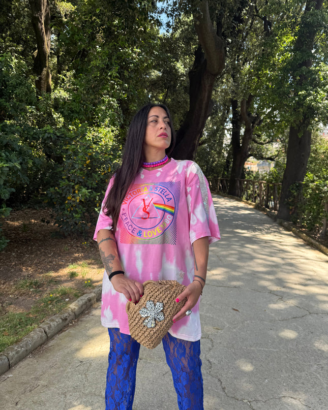 T-shirt Tie-Day Peace&Love