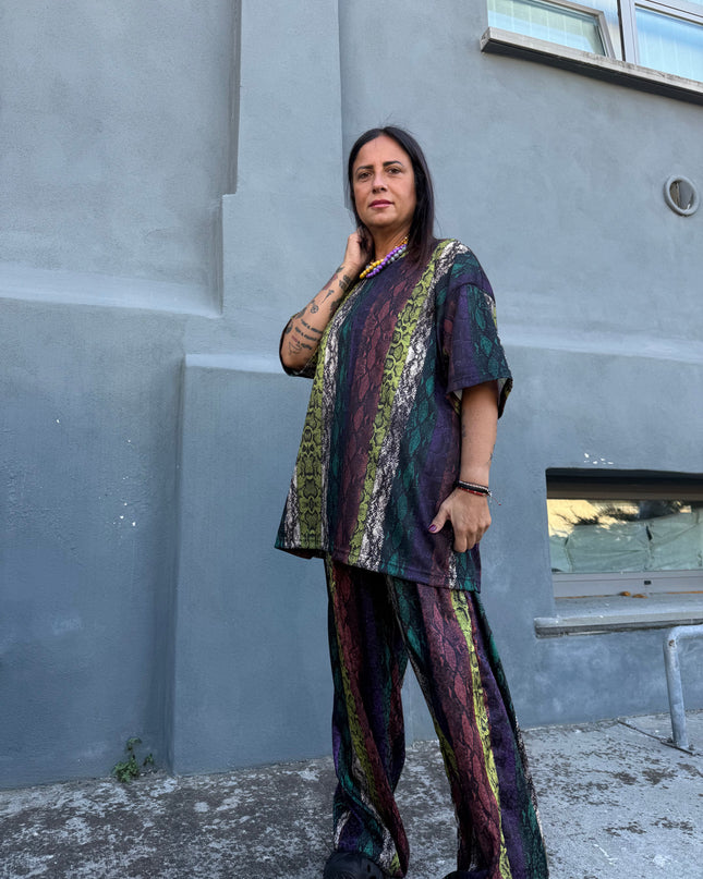 Coordinato Pitone con pantalone