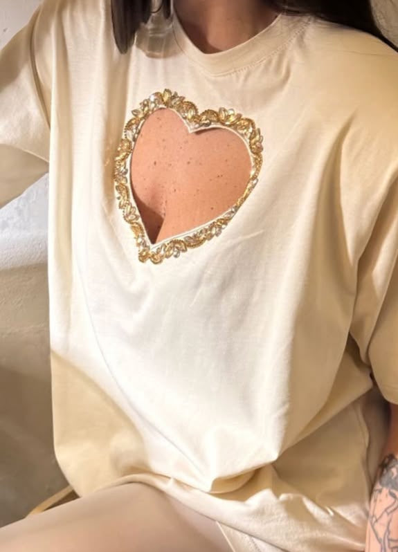 T-Shirt Cuore con spalline