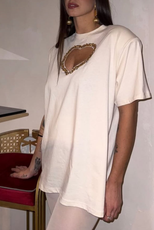 T-Shirt Cuore con spalline