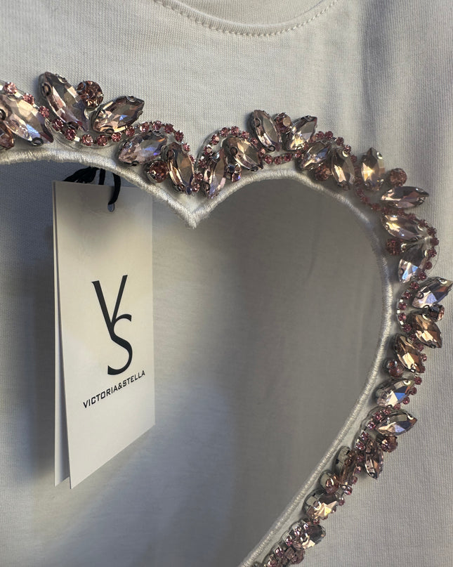 T-shirt cuore con spallina