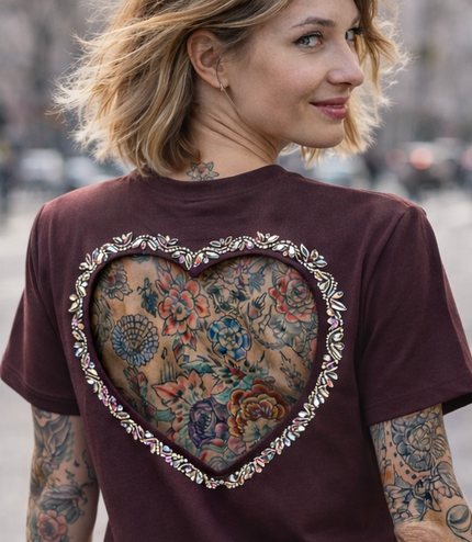 T-SHIRT CUORE (sulla schiena)