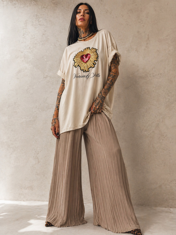Coordinato cuore sacriss pantalone+tshirt