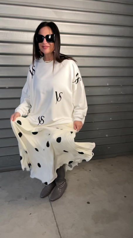 Felpa oversize girocollo